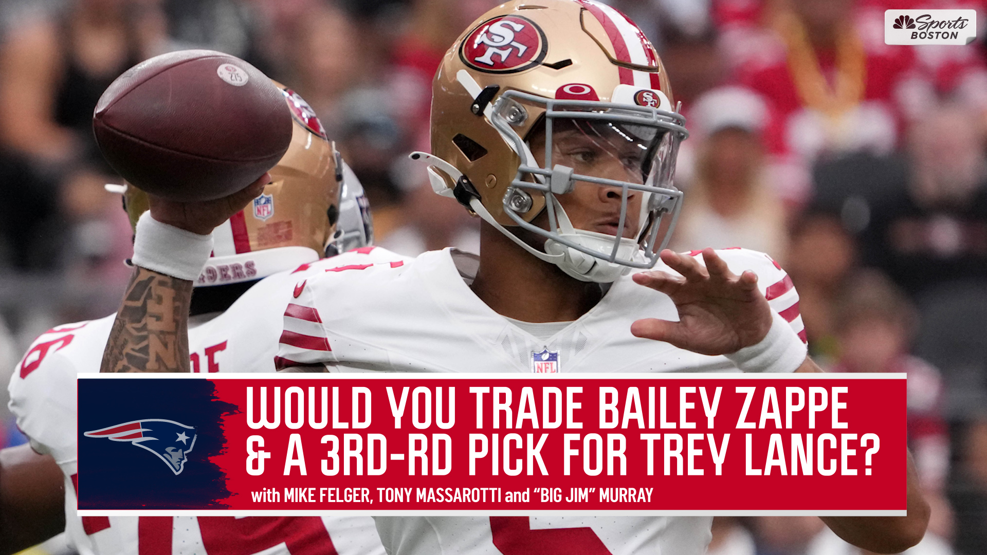 Would you trade Bailey Zappe and a draft pick for Trey Lance? – NBC Sports  Boston